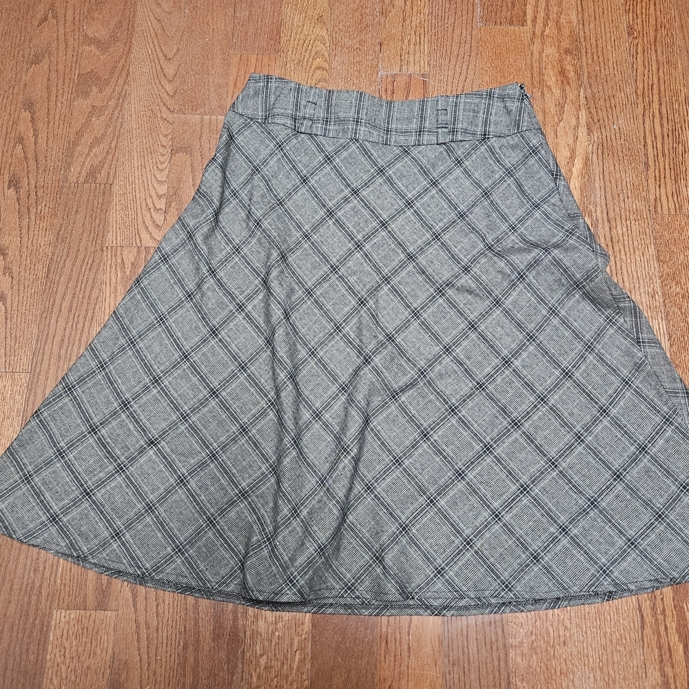 Dressbarn Blue Midi A-Line Skirt for Work